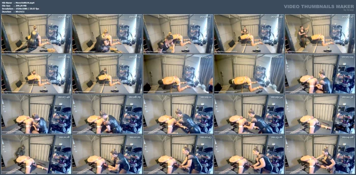 Tied On The Bed Balls Stretched With A Ballstretcher And Electro On The Balls For Fun - MEESTERES TIRZA / KIKI KOETSENRUIJTER / MISTRESS TIRZA - MP4