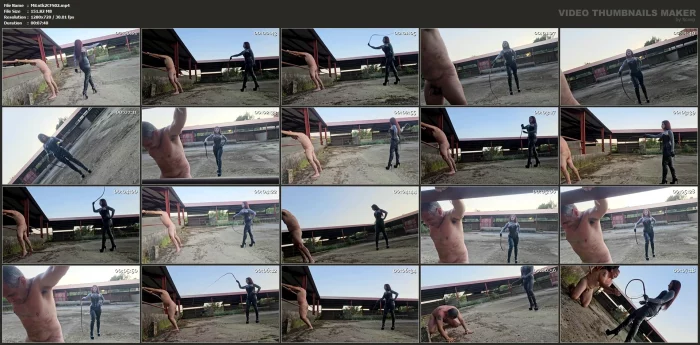 100 Lashes With Her New Bullwhips - MISTRESS LUNATIKA / LUNATIKASM - MP4