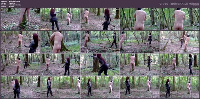 Forest Bullwhipping - MISTRESS LUNATIKA / LUNATIKASM - MP4