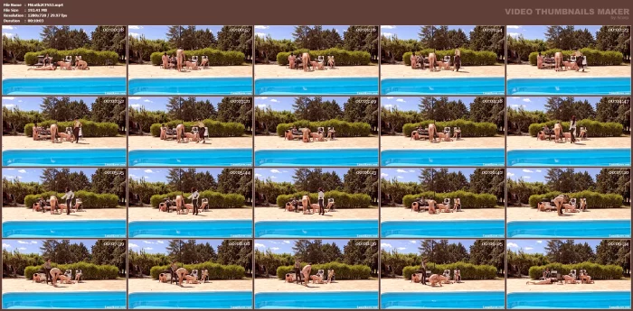 Multiple Caning At The Pool - MISTRESS LUNATIKA / LUNATIKASM - MP4