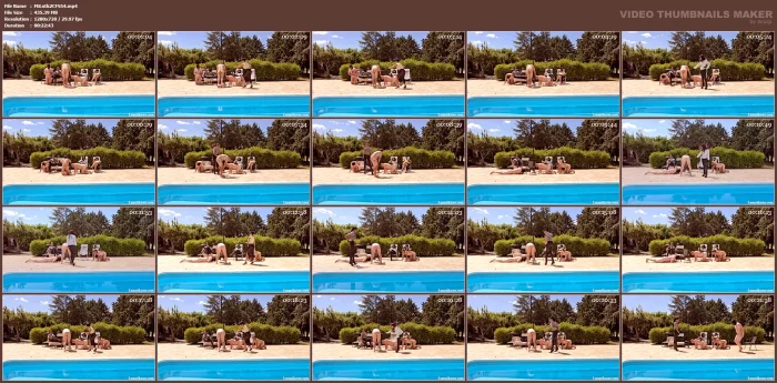 Multiple Caning At The Pool Full Clip - MISTRESS LUNATIKA / LUNATIKASM - MP4