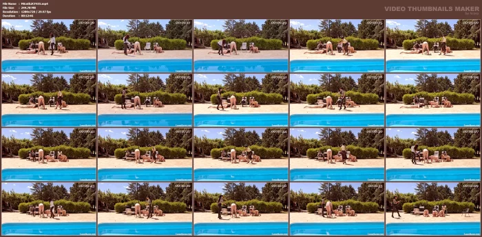 Multiple Caning At The Pool Part 2 - MISTRESS LUNATIKA / LUNATIKASM - MP4