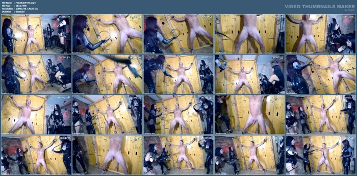 Trio Cock Whipping - MISTRESS LUNATIKA / LUNATIKASM - MP4