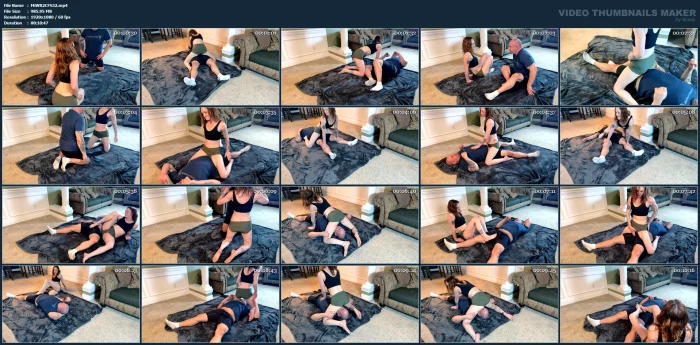 Wrestling Slut Dry Humps Grinding Mixed Wresle - RAVENNA NOIR - MP4