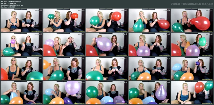 Blowing Up Balloons With Whitney Morgan & Vanya Vixen - MISS WHITNEY MORGAN - MP4