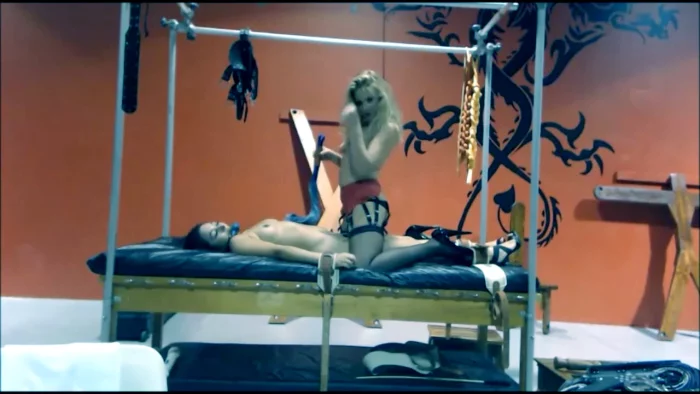 Bound Breast Flogging Cam Session With Stephanie And Whitney - MISS WHITNEY MORGAN - MP4