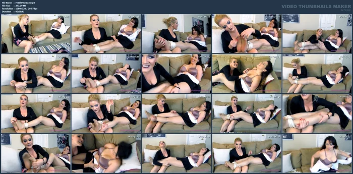 Foot Tickle Therapy With Stephanie Pearle Part 2 - MISS WHITNEY MORGAN - MP4