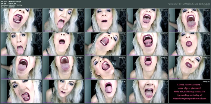 Long Fat Tongue Tease - MISS WHITNEY MORGAN - MP4