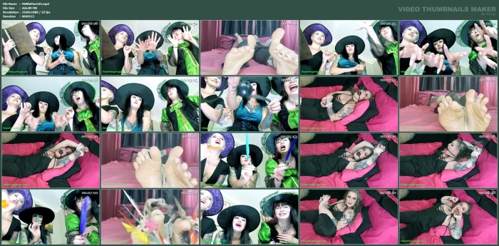 Quin - Ami - Luna Cast Halloween Foot Tickle Therapy Spell On Whitney - MISS WHITNEY MORGAN - MP4