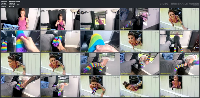 Stuck, Foot Tickled, Sock Sniffed - MISS WHITNEY MORGAN - MP4