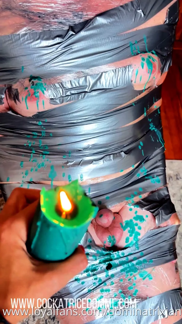 Watch As I Transform My Pathetic Sub Into A Living Canvas Of Pain And Pleasure - MISTRESS JANE BLONDE MILF / COCKATRICEDOMME - MP4