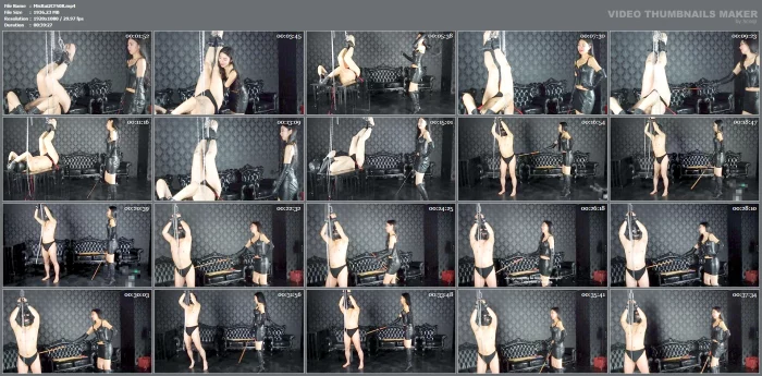 Caning Discipline Of Mistress Ruiko - 30 Strikes At 5 Second Intervals From Dragon To Heavy Then Prison Cane - MISTRESS RUIKO - MP4