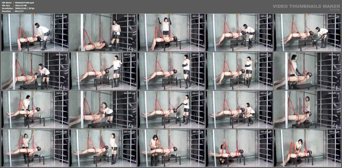 Pulses Triggered By Sound Part 1 Face Up Suspension And Metronome Rhythm - MISTRESS RUIKO - MP4