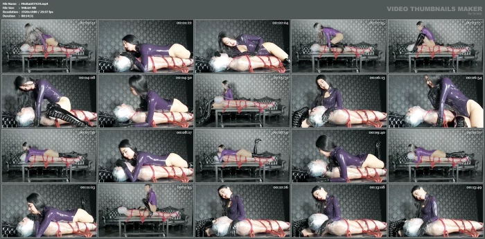 Restrained With Rope And Mummification Sub Breath Control - MISTRESS RUIKO - MP4