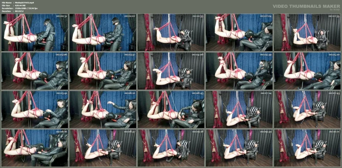 Suspended Face Down Sub Deep Throats Mistress Ruikos Strap On - MISTRESS RUIKO - MP4