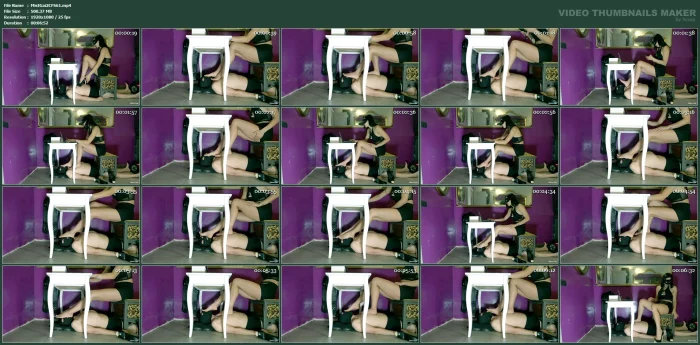 Useful Human Carpet While Im Working - MISTRESS GAIA - MP4