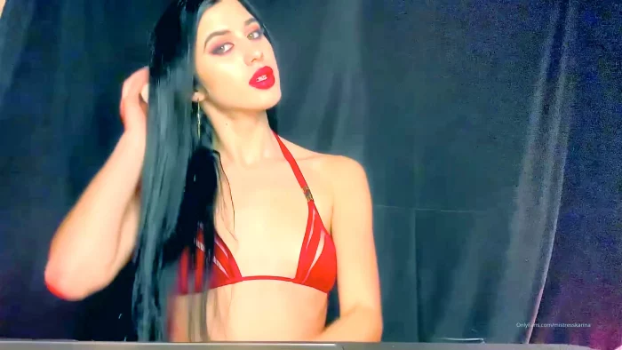 Hair Fetish Brushing My Perfect Long Hair - MISTRESS KARINA / MEAN KARINA KALASHNIKOVA - MP4