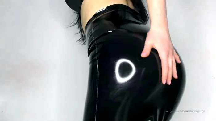 Latex Ass Worship - MISTRESS KARINA / MEAN KARINA KALASHNIKOVA - MP4