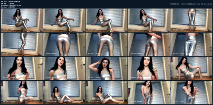 Shiny Silver Seductress - MISTRESS KARINA / MEAN KARINA KALASHNIKOVA - MP4