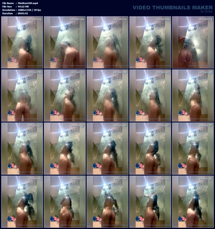 Shower Voyeur - MISTRESS KARINA / MEAN KARINA KALASHNIKOVA - MP4