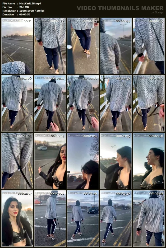 Walking My Gimped - MISTRESS KARINA / MEAN KARINA KALASHNIKOVA - MP4