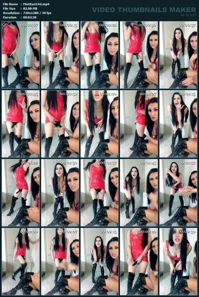 Worship My Cock You Sissy Bitch - MISTRESS KARINA / MEAN KARINA KALASHNIKOVA - MP4