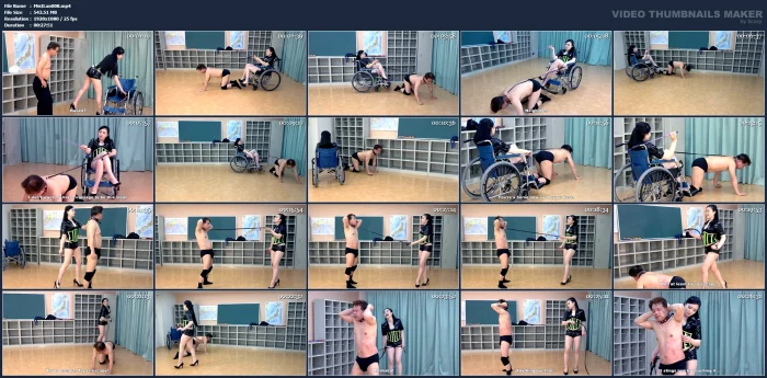 College Girl Makes Teacher A Ponyboy And Whips Him While He Pulls A Carriage - MISTRESS LAND / 337799 - MP4