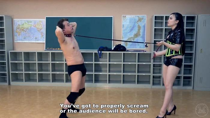 College Girl Makes Teacher Pull Carriage And Whips Him - MISTRESS LAND / 337799 - MP4