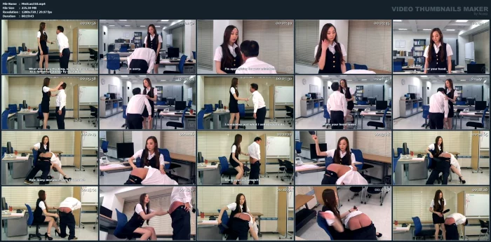 Spanking Racket Otk And Continuous Slaps By Sadistic Office Lady - MISTRESS LAND / 337799 - MP4