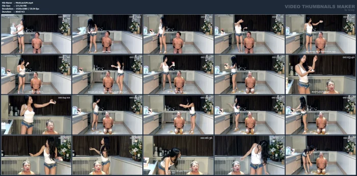 The Mistress Cooks The Masochist Slave By Throwing Raw Eggs At Him And Sprinkling Flour On Him Ft. Satomi Suzuki - MISTRESS LAND / 337799 - MP4