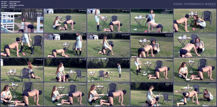 The Young Lady Enjoys A Stroll Across The Ranch Grassland, Riding A Ponyboy And Whipping Him - MISTRESS LAND / 337799 - MP4