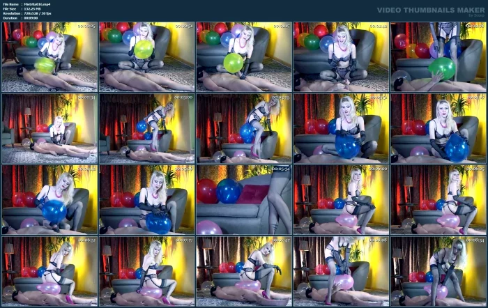 Baloon Torture - MISTRESS KARIN / KARIN VON KROFT / DOM KARIN - MP4