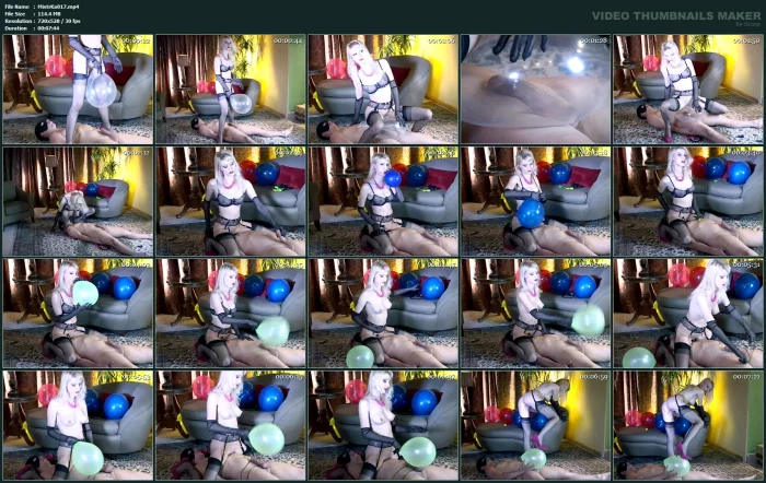 Baloon Torture 2 - MISTRESS KARIN / KARIN VON KROFT / DOM KARIN - MP4