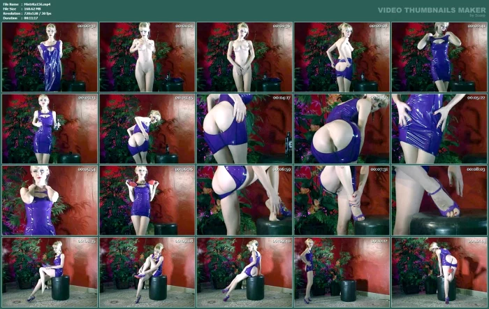 Purple Latex, Purple Shoes - MISTRESS KARIN / KARIN VON KROFT / DOM KARIN - MP4