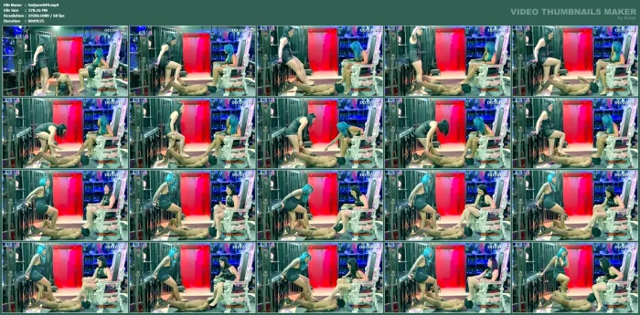 Goddess Penelope & Lady Bellatrix - Stomped Slave - SADISTIC QUEENS / SQUISHYSAX - MP4