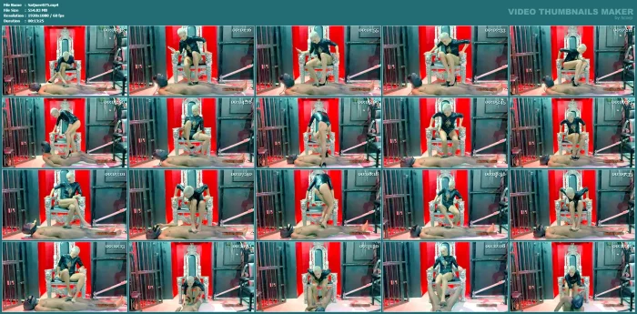Hunteress - Your Balls Look Fit To Burst - SADISTIC QUEENS / SQUISHYSAX - MP4