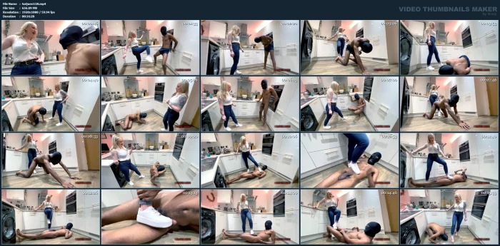 Miss Anna Elite - Kicking & Crushing Your Balls In My Trainers - SADISTIC QUEENS / SQUISHYSAX - MP4
