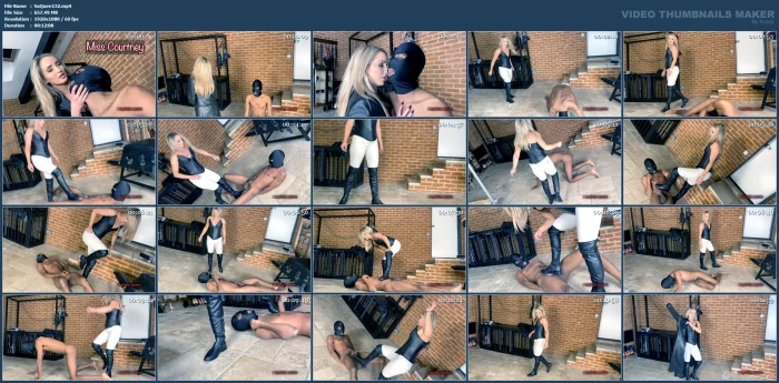 Miss Courtney - Brutal Booted Beatdown - SADISTIC QUEENS / SQUISHYSAX - MP4