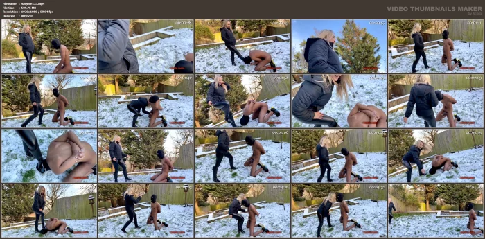 Miss Courtney - Busted In A Winter Wonderland - SADISTIC QUEENS / SQUISHYSAX - MP4