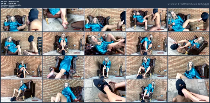 Miss Courtney - Deep Throat My Feet Slave! - SADISTIC QUEENS / SQUISHYSAX - MP4