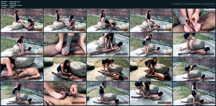 Mistress Nikky French - 1st Time Squish - SADISTIC QUEENS / SQUISHYSAX - MP4