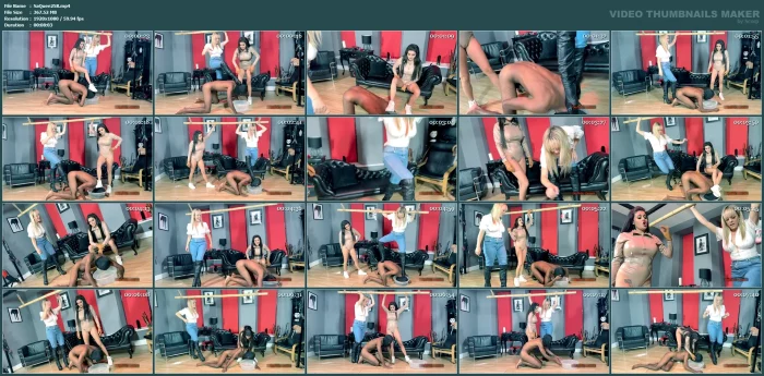 Mistress Tess & Miss Roper - Dunk & Bust - SADISTIC QUEENS / SQUISHYSAX - MP4
