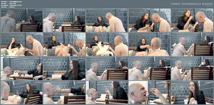 Lady Iveta - Outdoor Ashtray Fun And Shoe Licking Part 1 - SADO-LADIES - MP4