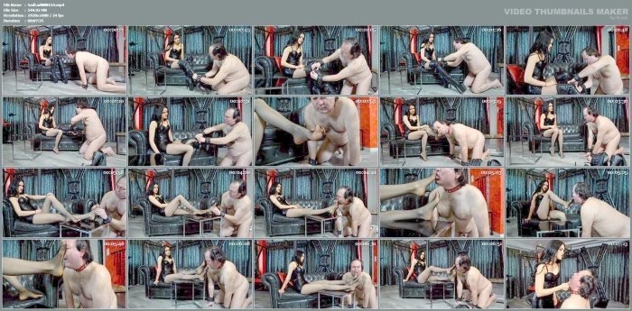 Lady Jolie Berrie - Fishnet Foot Worship - SADO-LADIES - MP4