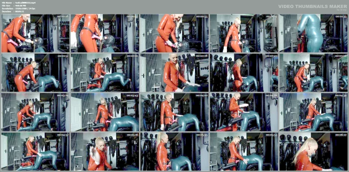 Mistress Madita - Rubber Pegging - SADO-LADIES - MP4