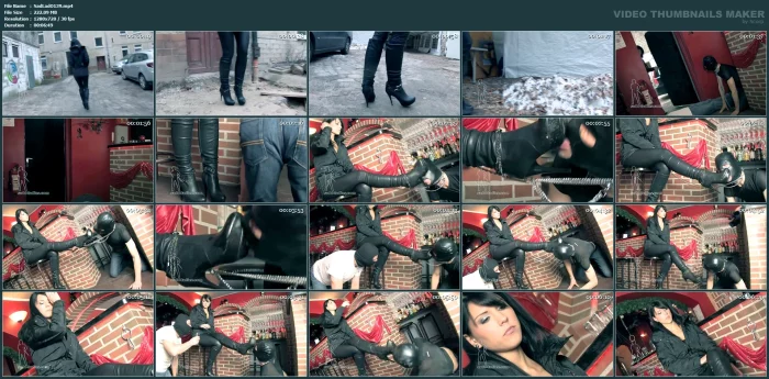 Lady Chanel - Dirty Boots Slave - SADO-LADIES - MP4