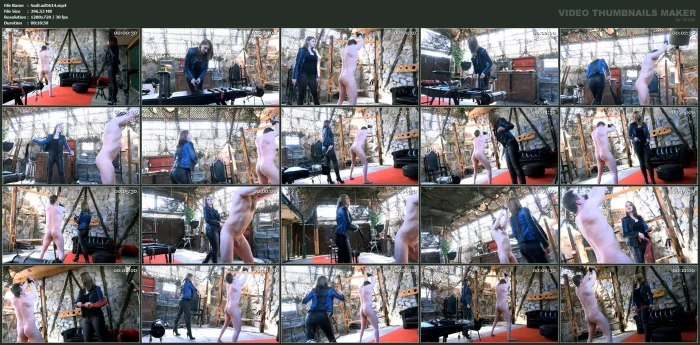 Mistress Cleo - Flogged And Belted By The Biker Lady - SADO-LADIES - MP4