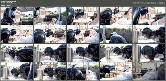 Mistress Cloe - Rubberwhore The Lickjob - SADO-LADIES - MP4