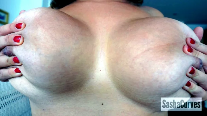 Snuggled, Then Squashed Between Stepmommy's Cleavage - SASHA CURVES - MP4