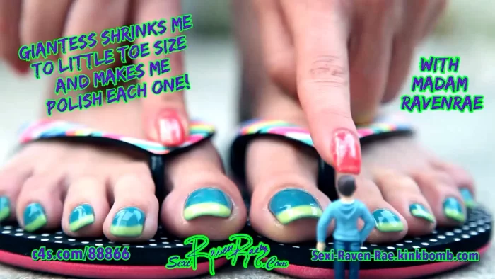 Giantess Shrinks Me Down To Little Toe Size And Makes Me Polish Each One - SEXIRAVENRAE / RAVEN RAE - MP4